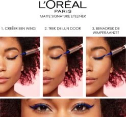 L'Oréal Paris Matte Signature Eyeliner Van Superliner – Matte Liquid Eyeliner – Waterproof - 07 Copper – Bruin -Mooi Leven 1200x1115 4