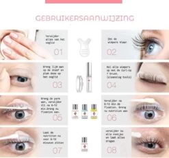 Merkloos Upgraded Wimper Lifting Set - Lash Lift Kit- Lashlift - Extra Uitgebreide Editie - 45 Delig -Mooi Leven 1200x1116