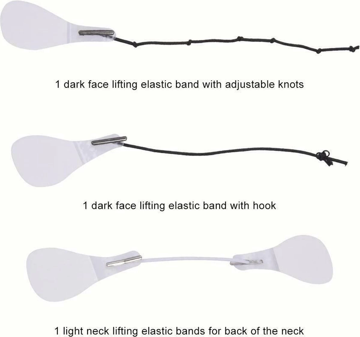 Facelift Tape - Face Tape - Gezicht Tape - Face Tape Lift - Beauty Tape - Facelift Tape Met Elastiek - 40 Stickers + 3 Verschillende Touwtjes 5 Facelift Tape - Face Tape - Gezicht Tape - Face Tape Lift - Beauty Tape - Facelift Tape Met Elastiek - 40 Stickers + 3 Verschillende Touwtjes - Afbeelding 3