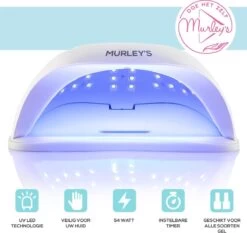 Murley’s Pro Dual Nagellamp Gellak Nageldroger - UV LED Nagel Lamp - 54 Watt - 36 LED’s -Mooi Leven 1200x1134 6