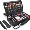 Cosmetica Koffer - Make-up Koffer Met Verstelbare Vakken - Visagie En Nagelstyliste Beauty Koffer - 40x30x14CM