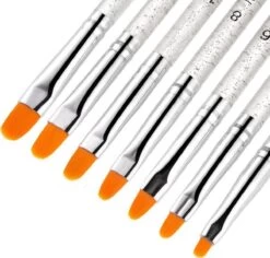 GUAPÀ - Gel Penselen Set Zilver - 7 Stuks - High Quality Gel & Nail Art Brush -Mooi Leven 1200x1145 3