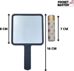 PocketMaster® Make-Up Spiegel / Handspiegel Met Handvat - Zwart - Klein - Compact - Handzaam - 8,0 X 8,0 Cm Spiegeloppervlak 7 PocketMaster® Make-Up Spiegel / Handspiegel Met Handvat - Zwart - Klein - Compact - Handzaam - 8,0 X 8,0 Cm Spiegeloppervlak -Mooi Leven 1200x1149 4