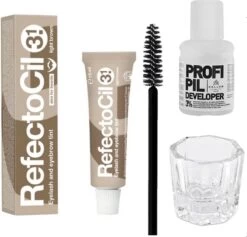 Refectocil Henna Set Incl. Brush & Mengglas #3.1 Licht Bruin