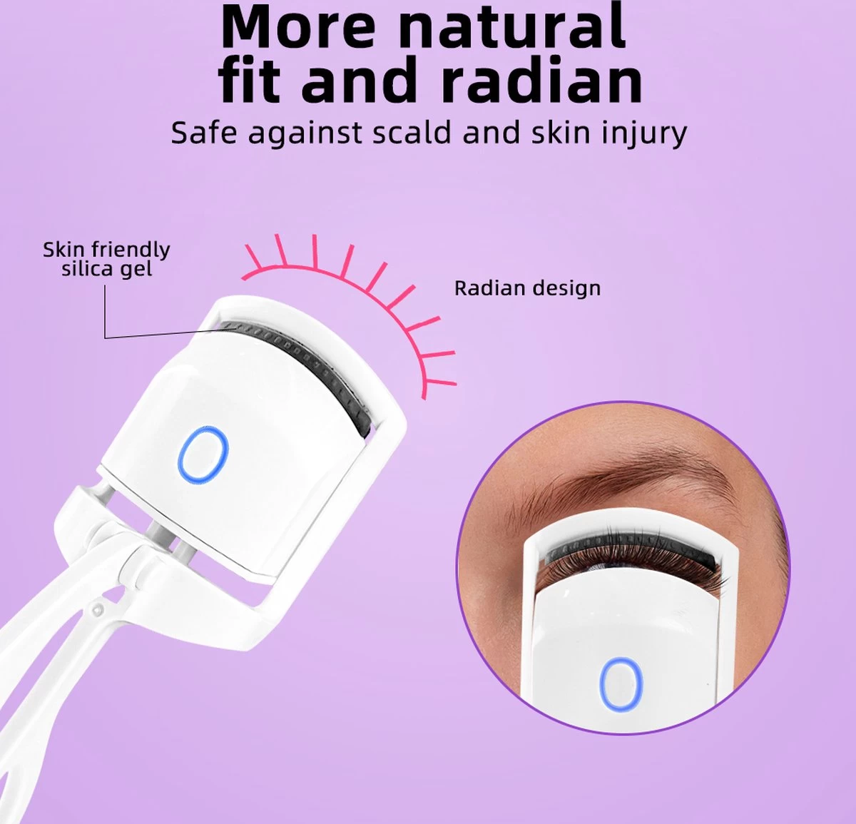 BeautyTech Elektrische Wimperkruller/Wimperkrultang - Roze - Oplaadbaar - Beauty - Verzorging - Make Up 8 BeautyTech Elektrische Wimperkruller/Wimperkrultang - Roze - Oplaadbaar - Beauty - Verzorging - Make Up - Afbeelding 6