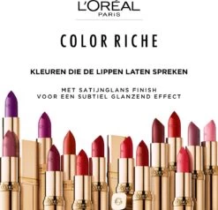 L’Oréal Paris Make-Up Designer Color Riche Satin Lipstick - 231 Sepia Silk - Nude - Verzorgende Lippenstift Met Arganolie Voor Een Comfortabel Gevoel - 4,54 Gr -Mooi Leven 1200x1158 18
