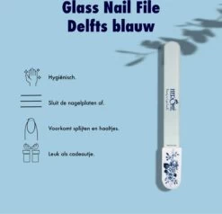 Herome Glazen Nagelvijl Glasvijl Delfts Blauw - Limited Edition - Onslijtbare Nagelvijl - Voorkomt Splijten En Haakjes -Mooi Leven 1200x1158 24