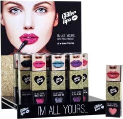 Glitterlips Midas Kiss 3 Piece Gift Set: Gloss Bond 3.5ml - Glitter 3g - Lip Brush -Mooi Leven 1200x1159 33