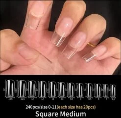 Merkloos Gel Soft Flex Tips Nail Extension Full Cover Squared Pre Shaped - Square Shape Press On Nails - Vierkant Nagels Van Hoge Kwaliteit False Tips Plaknagels Met Lijm Nepnagels 240ps Fake Nails - Nageltips Transparant / Clear Tips + Nagelvijl + Nagellijm 14 Merkloos Gel Soft Flex Tips Nail Extension Full Cover Squared Pre Shaped - Square Shape Press On Nails - Vierkant Nagels Van Hoge Kwaliteit False Tips Plaknagels Met Lijm Nepnagels 240ps Fake Nails - Nageltips Transparant / Clear Tips + Nagelvijl + Nagellijm -Mooi Leven 1200x1166 13