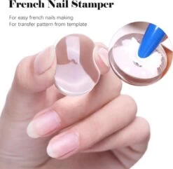 Merkloos Siliconen Nagel Stempel Set - Nailstamp - Stempel Nagellak - French Manich Nailstampel - Nail Stamper -Mooi Leven 1200x1169 6