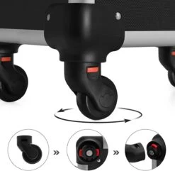 XXL PRO Visagie Beauty Case Koffer Trolley - Nagelkoffer Op Wielen Voor Makeup Of Cosmetica - Grote Uitklapbare Opbergsysteem Nagel Styliste Kapster - Zwart -Mooi Leven 1200x1171 4