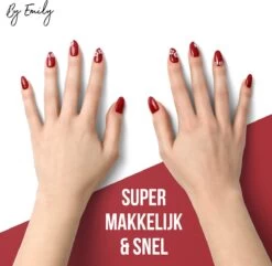 By Emily - Nagel Wrap - Flowery & Red | 14 Stickers Per Vel | Nail Wrap | Nail Art | Trendy | Design | Nagellakvrij | Eenvoudig | Nagel Art | Nagel Wrap | Nagel Stickers | Folie | Zelfklevend | Sjablonen -Mooi Leven 1200x1173 31