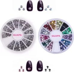GUAPÀ® Nail Art Nagel Decoratie Steentjes & Diamantjes Inclusief Nail Art Nagellijm 3 Ml -Mooi Leven 1200x1174 10