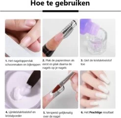 Professionele Acryl Nagels Starterpakket - Kunstnagels - Dipping Powder - Nail Art - Crystal Poeder - Gellak Starterspakket -Mooi Leven 1200x1175 10