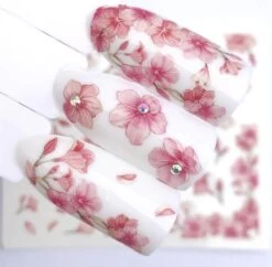 Hiden | Nagelstickers Cherry Blossoms - Nail Art - Decoraties - Water Transfer Nagelstickers - Beauty & Make-up | 29 Stickers