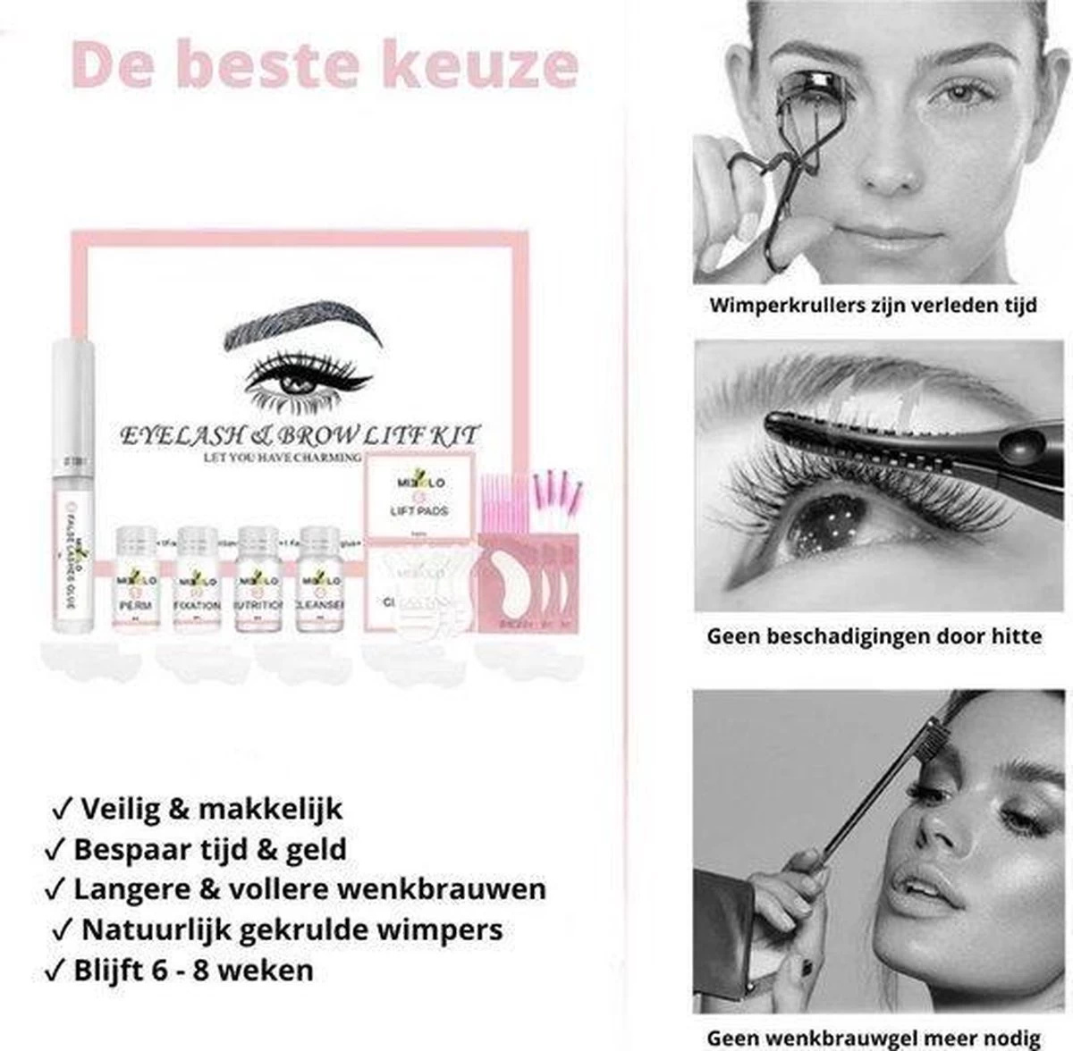 Mimlo Professionele Wimper & Wenkbrauw Lifting Set - Lash Lift Kit - Wimperlifting Set - Browlift - Permanente Wimper Kruller - Lash & Brow Lift Kit 10 Mimlo Professionele Wimper & Wenkbrauw Lifting Set - Lash Lift Kit - Wimperlifting Set - Browlift - Permanente Wimper Kruller - Lash & Brow Lift Kit - Afbeelding 8
