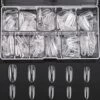 Joyage Nagel Tips Transparant Oval - 500 Stuks - Nagel Tips Transparant – Nageltips Voor Gelnagels – Nagel Tips Acryl – Transparante Nageltips – Transparante Nagels – Fake Nails Clear - Kunstnagels - Nepnagels
