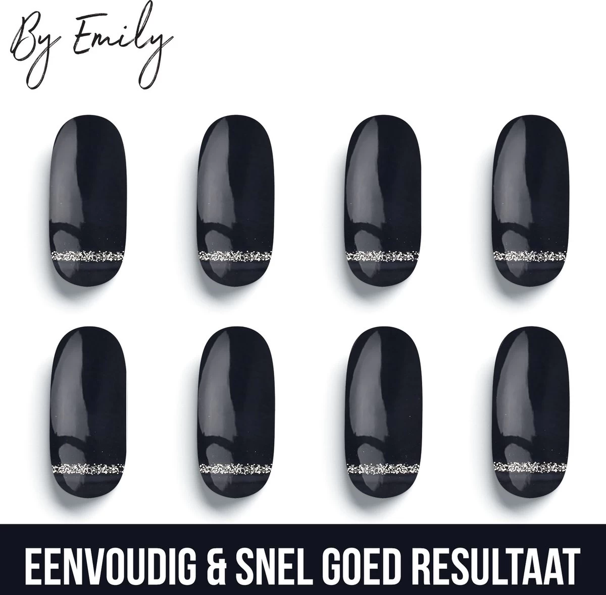By Emily - Nagel Wrap - Classy Black | 16 Stickers | Nail Wrap | Nail Art | Trendy | Design | Nagellakvrij | Eenvoudig | Nagel Wrap | Nagel Stickers | Folie | Zelfklevend | Sjablonen 6 By Emily - Nagel Wrap - Classy Black | 16 Stickers | Nail Wrap | Nail Art | Trendy | Design | Nagellakvrij | Eenvoudig | Nagel Wrap | Nagel Stickers | Folie | Zelfklevend | Sjablonen - Afbeelding 4