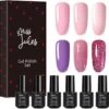 Miss Jules - 6-Delige Gellak Starterspakket - Nagellak - Kleur Paars, Roze & Glitter - Glanzend & Dekkend Resultaat -Mooi Leven 1200x1188 21