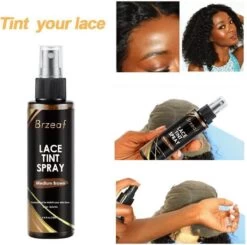 Lace Tint Spray - Lace Wigs Fontals & Closures - Root Spray - Medium Brown -Mooi Leven 1200x1188