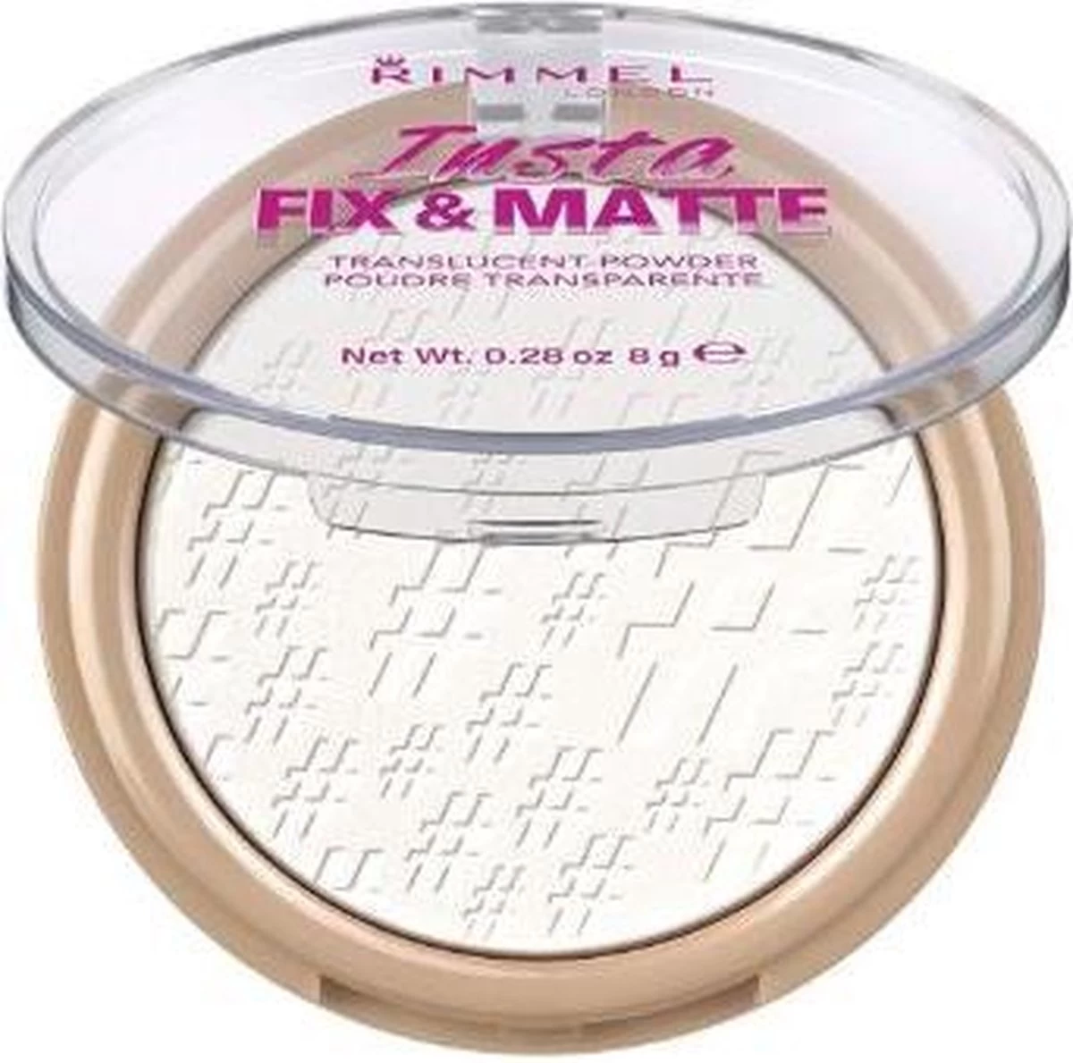 Rimmel London Insta Fix & Matte Make-uppoeder - 01 Clear 12 Rimmel London Insta Fix & Matte Make-uppoeder - 01 Clear - Afbeelding 10