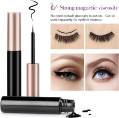Yermin Beauty Magnetische Wimpers Set - Inclusief Wimperzetter En 2 Flesjes Waterproof Eyeliner - Wimperhouder Met Spiegel - 8+2 Paar Extra -Mooi Leven 1200x1189 8