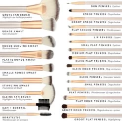 Professionele Make-up Kwastenset - 24 Delig - Beige-Goud -Mooi Leven 1200x1190 9