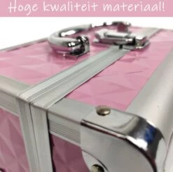 Make Up Koffer Meisjes En Dames Roze - Make Up Organizer Met Spiegel - Cosmetica Koffer - Beautycase Koffer -Mooi Leven 1200x1193 11