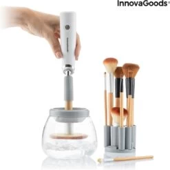 Innovagoods Luxe Make-up Kwastenreiniger - Elektrisch - Reinigen én Drogen - Draadloos - Make-up Borstels Schoonmaken