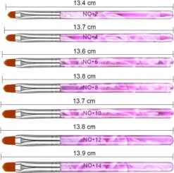 Merkloos 7 Roze Penselen Voor Gel/ Polygel En Glitter - Nagel Kwasten - Nail Brush 13 Merkloos 7 Roze Penselen Voor Gel/ Polygel En Glitter - Nagel Kwasten - Nail Brush -Mooi Leven 1200x1195 33