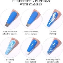 Merkloos Siliconen Nagel Stempel Set - Nailstamp - Stempel Nagellak - French Manich Nailstampel - Nail Stamper -Mooi Leven 1200x1195 34