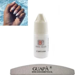 GUAPÀ® Nagellijm Voor Nagel Tips | Plaknagels | Nepnagels & Nail Art | Nail Glue 3 Gr