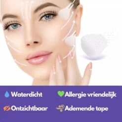 Face Lift Tape - Licht Haar - Facelift Zonder Chirurgie - Instant Eyes, Face And Neck Lift - Blond/wit/licht Haar - 40 Stuks - Transparent -Mooi Leven 1200x1198 47