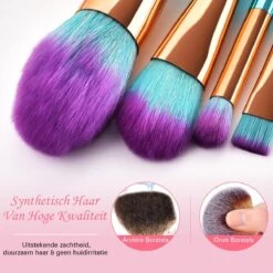 Make Up Kwasten Set - Blauwe Make Up Brush - Oogschaduw - Foundation Kwast - Poeder Kwast - Brush - Make Up - Cosmetica - Kwasten Set – Make Up Tasje - 12 Stuks - Valentijn Cadeautje Voor Haar -Mooi Leven 1200x1200 1137