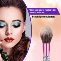Make Up Kwasten Set - Make Up Brush - Oogschaduw - Foundation Kwast - Poeder Kwast - Brush - Make Up - Cosmetica - Kwasten Set – Make Up Tasje - 10 Stuks -Mooi Leven 1200x1200 1180