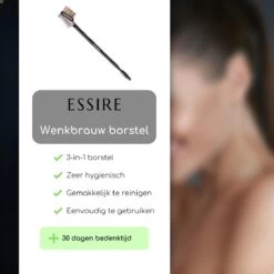 Essire Luxe Wenkbrauw Borstel - Wimperborstel - Wimperkam - 3-in-1 -Mooi Leven 1200x1200 1237