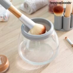 Innovagoods Luxe Make-up Kwastenreiniger - Elektrisch - Reinigen én Drogen - Draadloos - Make-up Borstels Schoonmaken -Mooi Leven 1200x1200 1277