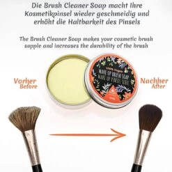 Professionele Vegan Kwastenreiniger Zeep, Cosmetica Kwast En Make-up Kwast, Zeep Van Tritart 100 G + Hart Reiniger -Mooi Leven 1200x1200 1296