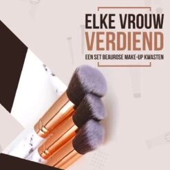 Luxe Make Up Kwasten Set - Make Up Brush - Oogschaduw – Beauty - Foundation Kwast - Poederkwast - Brush - Make Up - Cosmetica - Kwasten Set – Make Up Etui - Make Up Penselen Set – Make Up Set -Mooi Leven 1200x1200 1303