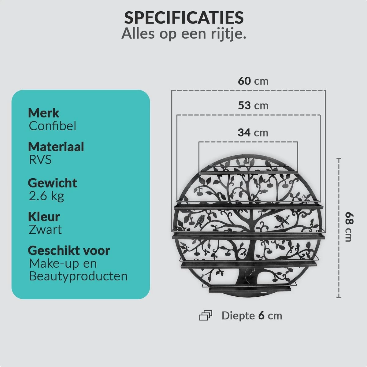 Confibel Nagellak Houder - Nagellak Flesjes Organizer - Essentiële Oliën Organizer - Rek Voor Flesjes - Wanddecoratie - Zwart 14 Confibel Nagellak Houder - Nagellak Flesjes Organizer - Essentiële Oliën Organizer - Rek Voor Flesjes - Wanddecoratie - Zwart - Afbeelding 12