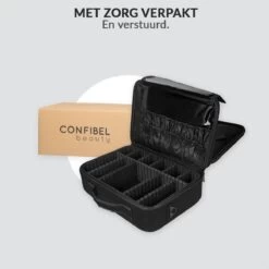 Cosmetica Koffer - Make-up Koffer Met Verstelbare Vakken - Visagie En Nagelstyliste Beauty Koffer - 40x30x14CM -Mooi Leven 1200x1200 1335