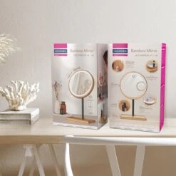 Lanaform - Bamboo Mirror - Oplaadbare Staande Spiegel ×1 · ×3 - Elegant Design Van Bamboe Met Zwarte Poedercoatingafwerking - Ledlampen Met Lange Levensduur -Mooi Leven 1200x1200 1344
