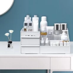 Make-up Organizer - Cosmetica Opbergdoos - Sieraden Bakje - Dames - Wit - Opmaken -Mooi Leven 1200x1200 1350