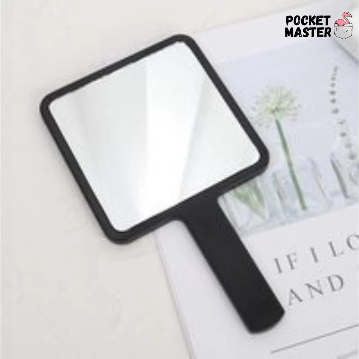 PocketMaster® Make-Up Spiegel / Handspiegel Met Handvat - Zwart - Klein - Compact - Handzaam - 8,0 X 8,0 Cm Spiegeloppervlak 5 PocketMaster® Make-Up Spiegel / Handspiegel Met Handvat - Zwart - Klein - Compact - Handzaam - 8,0 X 8,0 Cm Spiegeloppervlak - Afbeelding 3