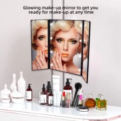 Spiegel Met LED Verlichting - Make-upspiegel - Zwart -Mooi Leven 1200x1200 1380