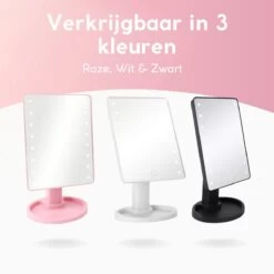 ECCEB - Make Up Spiegel - Led Verlichting - Cosmetica Spiegel - Verstelbaar -Mooi Leven 1200x1200 1390