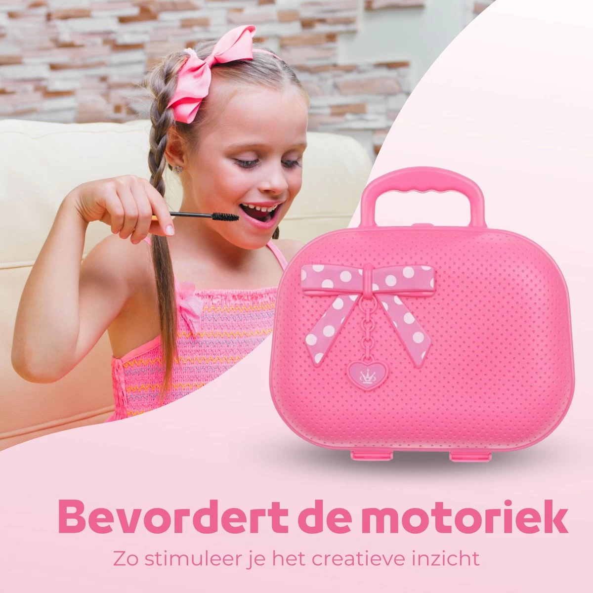 Make Up Koffer 25 Delig - Roze - Make Up Koffer Met Inhoud - Make Up Koffer Meisjes - Make Up Koffer Kinderen - Make Up Set Voor Meisjes 11 Make Up Koffer 25 Delig - Roze - Make Up Koffer Met Inhoud - Make Up Koffer Meisjes - Make Up Koffer Kinderen - Make Up Set Voor Meisjes - Afbeelding 9