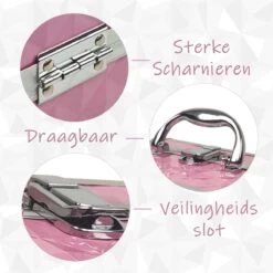 Make Up Koffer Meisjes En Dames Roze - Make Up Organizer Met Spiegel - Cosmetica Koffer - Beautycase Koffer -Mooi Leven 1200x1200 1404