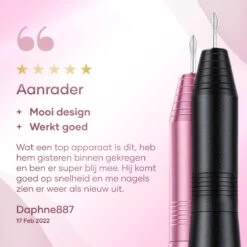 Simver Elektrische Nagelfrees - 11 Nagelvijl Bitjes En 56 Schuurrolletjes - Manicure / Pedicure - Roze - Cadeautip - Kerstcadeau -Mooi Leven 1200x1200 1461