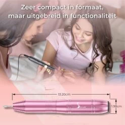 Simver Elektrische Nagelfrees - 11 Nagelvijl Bitjes En 56 Schuurrolletjes - Manicure / Pedicure - Roze - Cadeautip - Kerstcadeau -Mooi Leven 1200x1200 1466